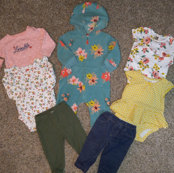 Carters Fall/Floral 6 Month Mix & Match Bundle - Picture 1 of 8